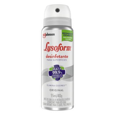 Desinfetante Aerosol para Superfícies Lysoform Original 55ml